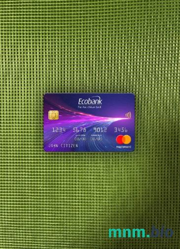 South Sudan Ecobank wygląd zdjęcia mastercard skan PSD + zdjęcie